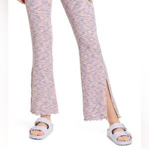 LISA SAYS GAH NWT Josie Berry Spacedye Ribbed flare pant Size M